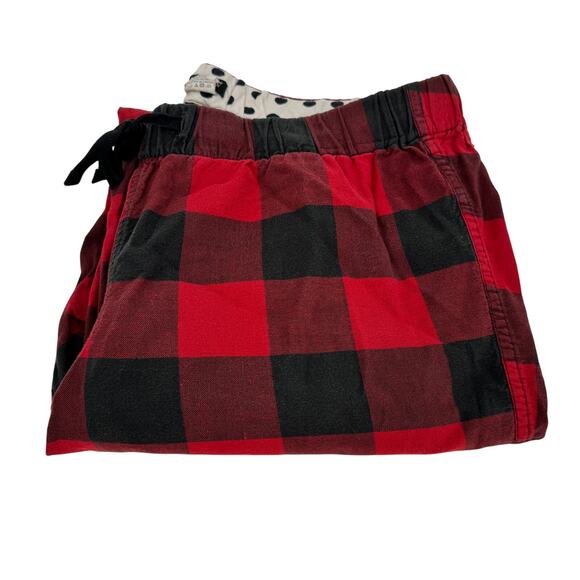 J. Crew Factory Other - J Crew Pajama Pants Womens Medium Cotton Flannel Red Black Buffalo Plaid